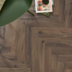 Berry Alloc Chateau Gyant Dark Brown Herringbone Laminate