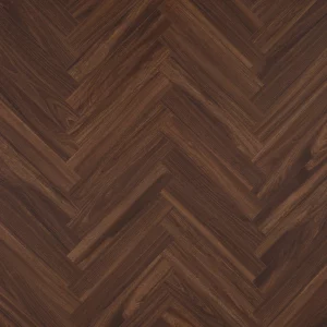 Berry Alloc Chateau Walnut Brown Herringbone Laminate